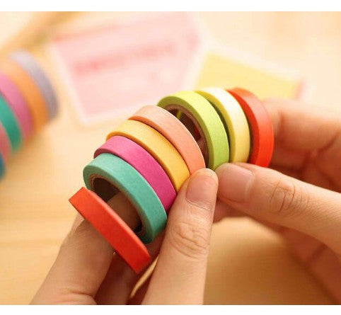 Candy Solid DIY Craft Decorative Scotch Adhesive Tape