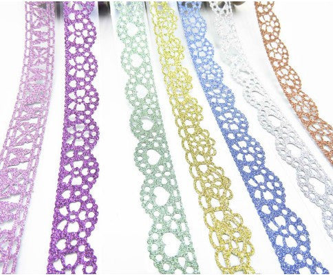 Lace and Glitter Masking Tape