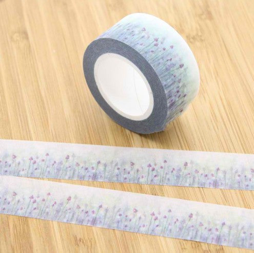 Beautiful Lavender Flower Washi Paper Masking Tape