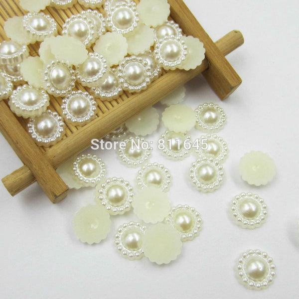 10mm Half Round ABS Imitation Pearl Beads