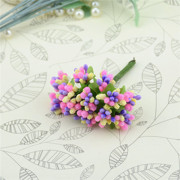 Berry Artificial Stamen Flower