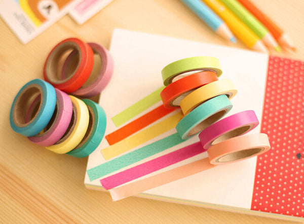 Candy Solid DIY Craft Decorative Scotch Adhesive Tape